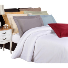 White Bedding 3 Pieces Quilt Long Staple Fiber Duvet Cover Sets with 2 Pillow Shams